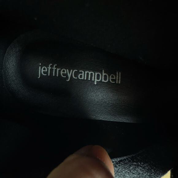 Jeffrey Campbell Coma Houndstooth Pointed Toe Bootie Boots Heel Women's Size 9 - Picture 3 of 10